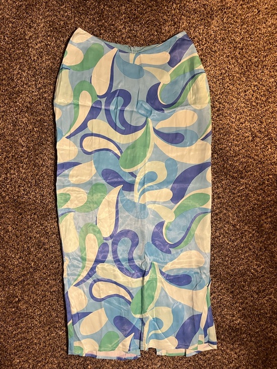 SABO Dresses & Skirts - NWT Sabo Blue & Green Abstract Print Pencil Skirt